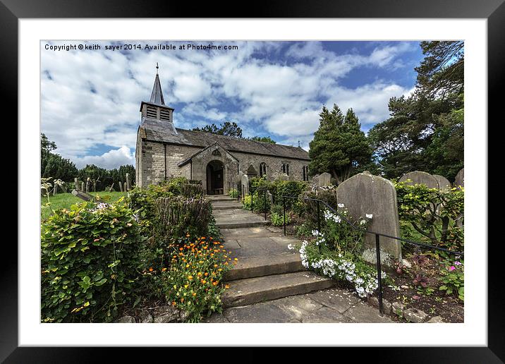 Majestic View of St Aidens Church Framed Mounted Print by keith sayer