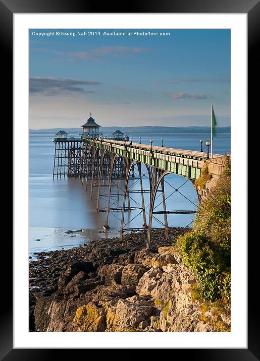 Clevedon Pier Framed Mounted Print by Iksung Nah