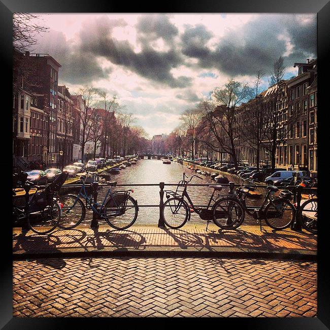 Amsterdam Canal Framed Print by Lindsay Read