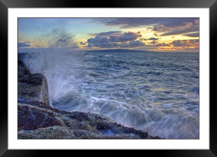 Sunrise Tide Framed Mounted Print by Derek Dobbie