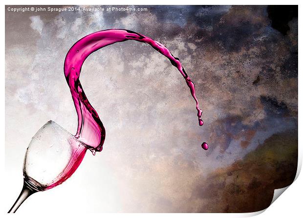 Pink Print by john Sprague