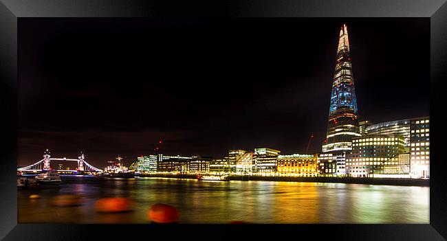 The Shard and Tower Bridge Framed Print by Oxon Images