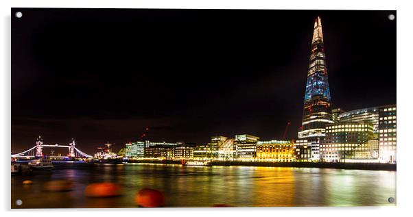 The Shard and Tower Bridge Acrylic by Oxon Images