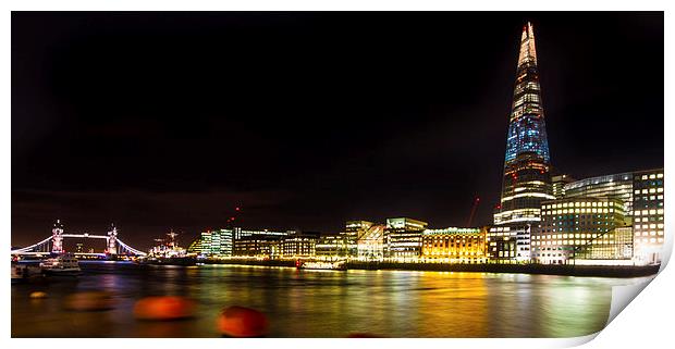 The Shard and Tower Bridge Print by Oxon Images