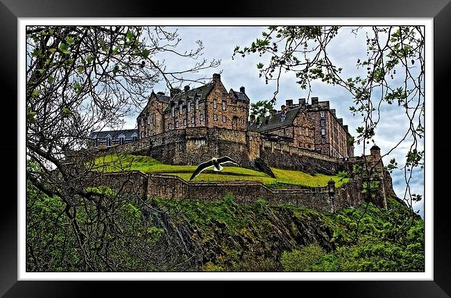 Edinburgh castle Framed Print by jane dickie