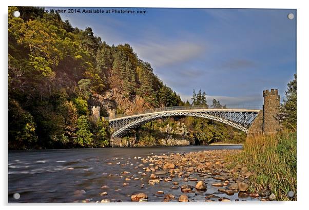 Craigellachie Bridge Acrylic by Eric Watson