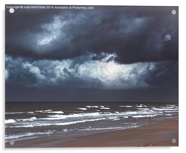 Tropical Storm Drama Acrylic by Judy Hall-Folde