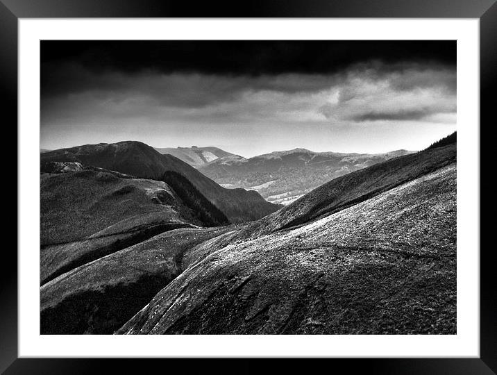 The Edge Framed Mounted Print by Oriel Forest