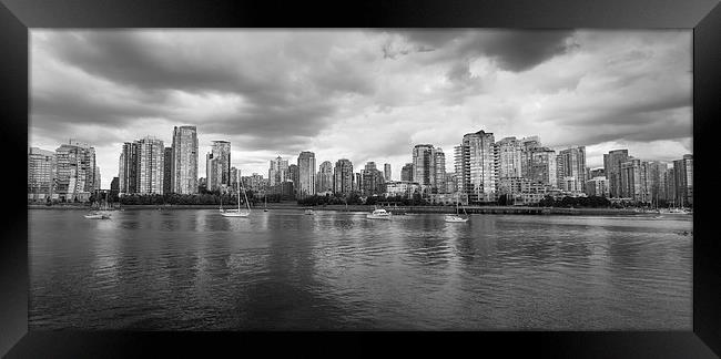 Vancouver skyline Framed Print by Leighton Collins