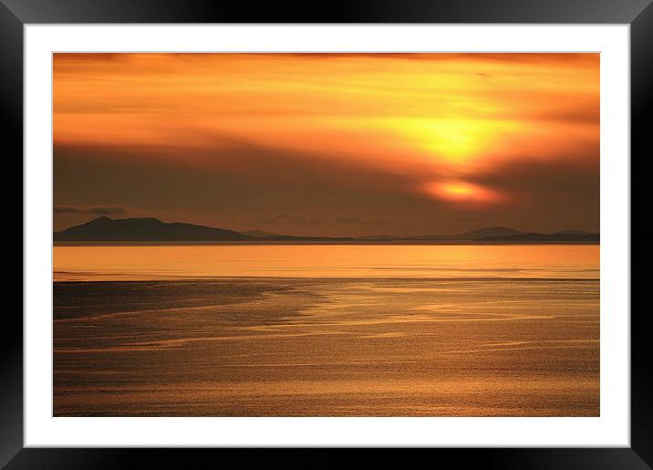 Neist point Sunset Framed Mounted Print by Grant Glendinning