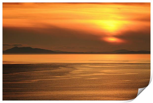 Neist point Sunset Print by Grant Glendinning