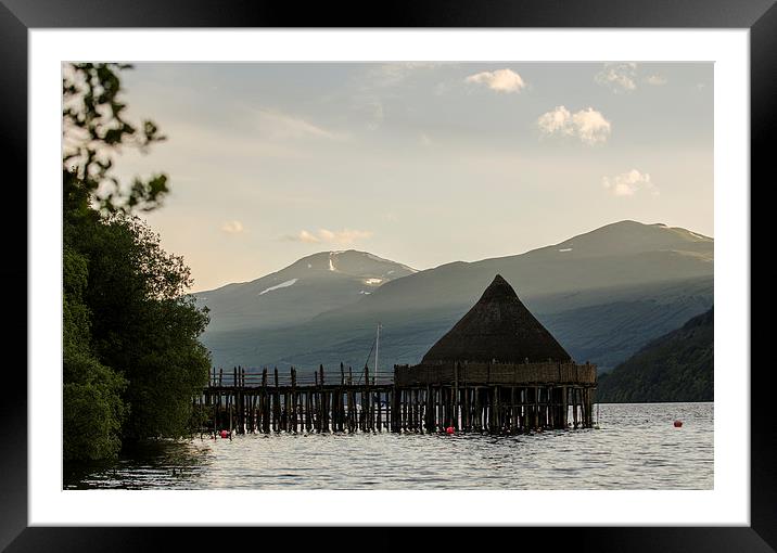 The Crannog on Loch Tay, Kenmore Framed Mounted Print by Ian Potter