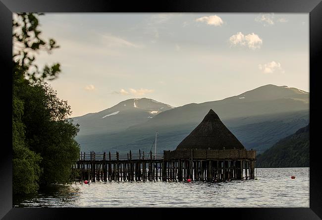 The Crannog on Loch Tay, Kenmore Framed Print by Ian Potter
