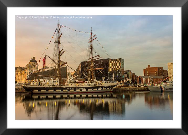 Stavros S Niarchos Tall Ship Framed Mounted Print by Paul Madden