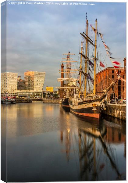 Pelican and Mercedes tall ships Canvas Print by Paul Madden
