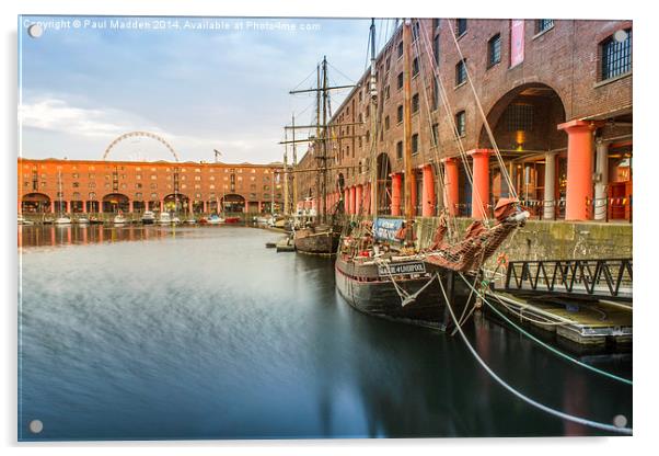 Glaciere at the Albert Dock Acrylic by Paul Madden