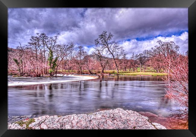 :  Horseshoe Falls Llangollen, North Wales. Framed Print by Pete Lawless