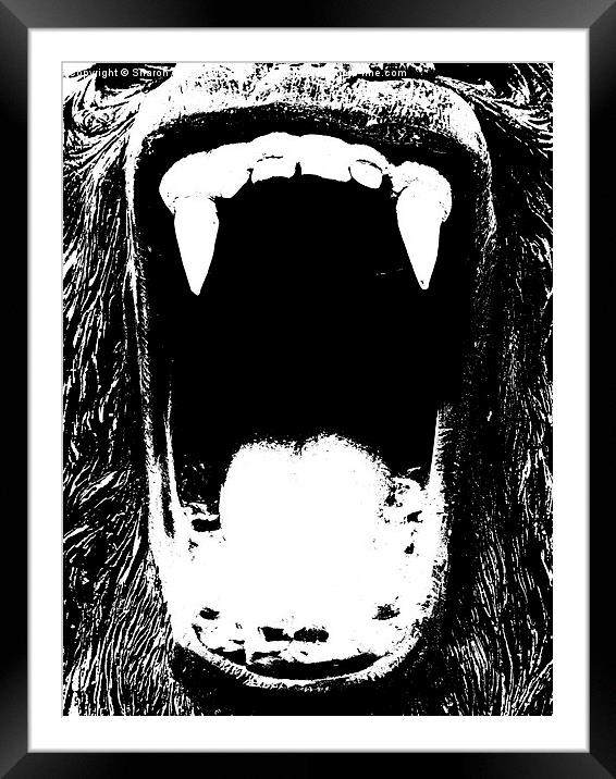Go Ape Framed Mounted Print by Sharon Lisa Clarke