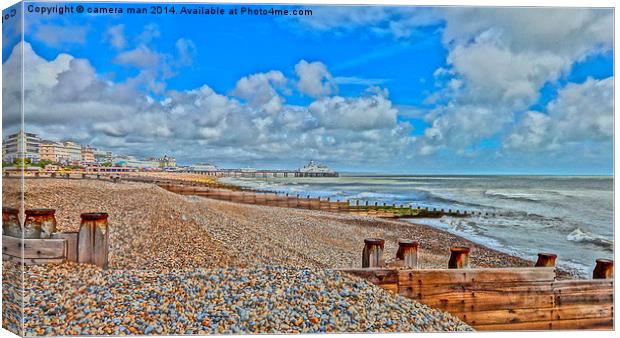 Painted seaside Canvas Print by camera man