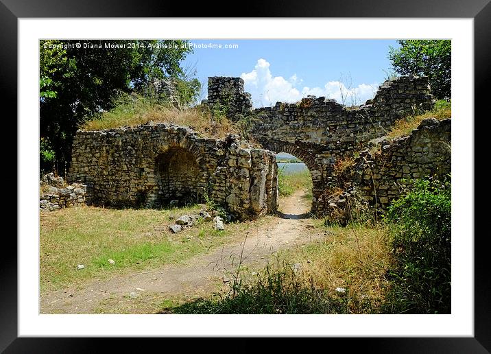 Butrint Albania Framed Mounted Print by Diana Mower