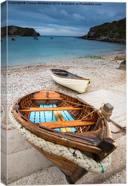 Lulworth Cove Canvas Print by Tracey Whitefoot