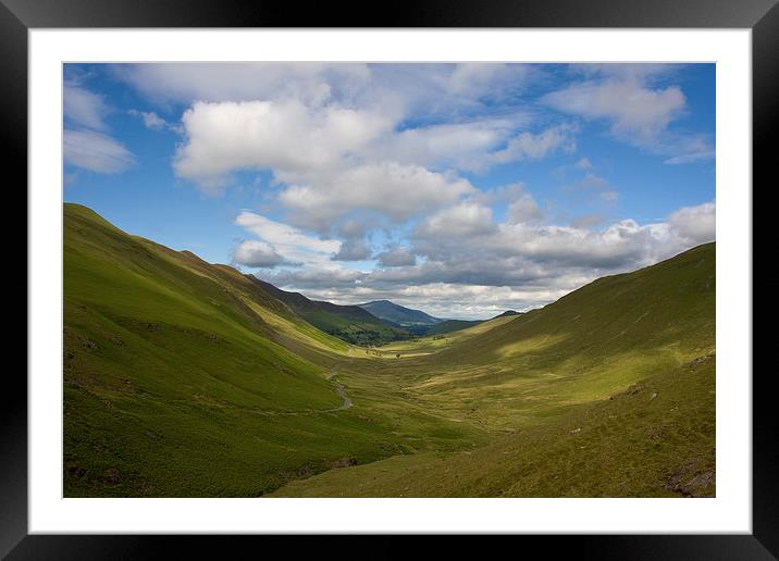 Newlands Pass Framed Mounted Print by Val Saxby LRPS