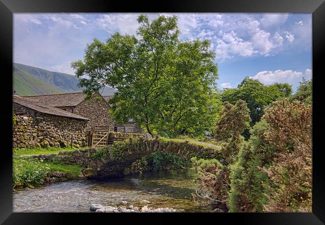 Packhorse Bridge Framed Print by Val Saxby LRPS