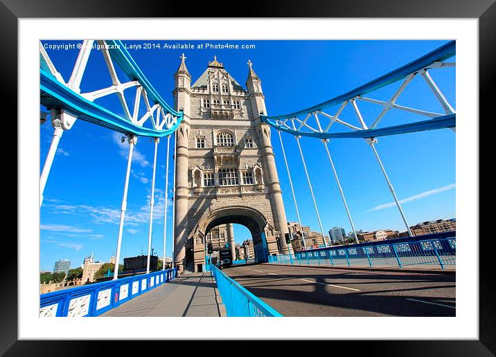 London, Tower Bridge Framed Mounted Print by Malgorzata Larys