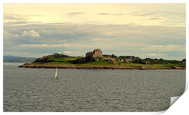 Duart Castle , Sailing By . Print by Bill Lighterness