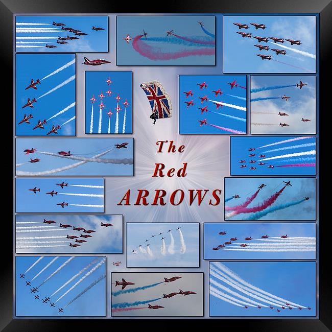 A Red Arrows Poster Framed Print by Chris Lord