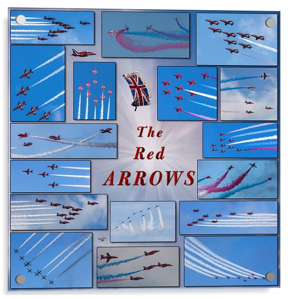 A Red Arrows Poster Acrylic by Chris Lord