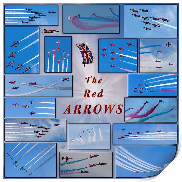 A Red Arrows Poster Print by Chris Lord