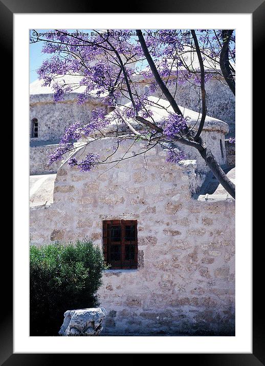 A Church in Paphos Framed Mounted Print by Jacqueline Burrell