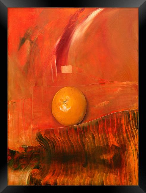 Oil Painting - Orange Framed Print by James Lavott