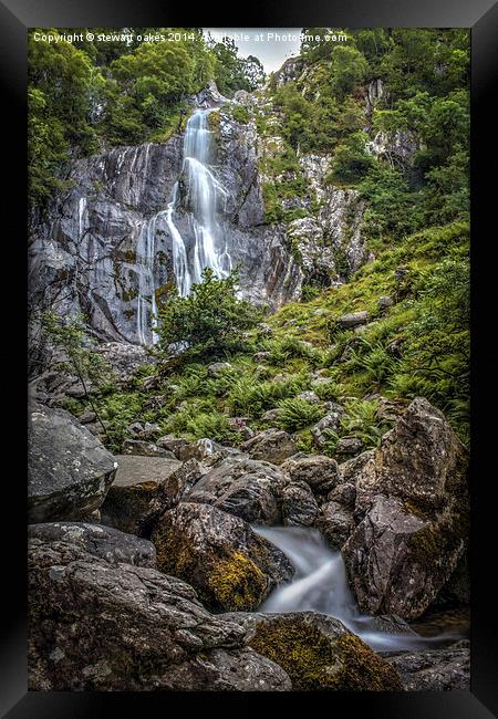 Path to Aber Falls 3 Framed Print by stewart oakes