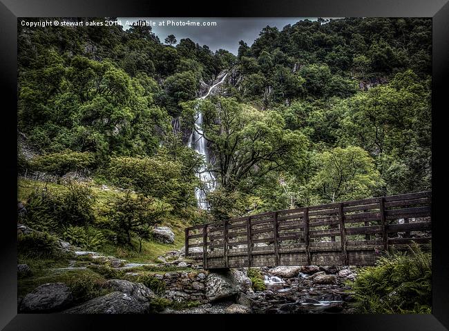 Path to Aber Falls 8 Framed Print by stewart oakes