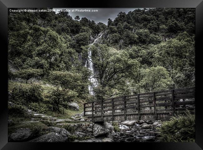 Path to Aber Falls 9 Framed Print by stewart oakes