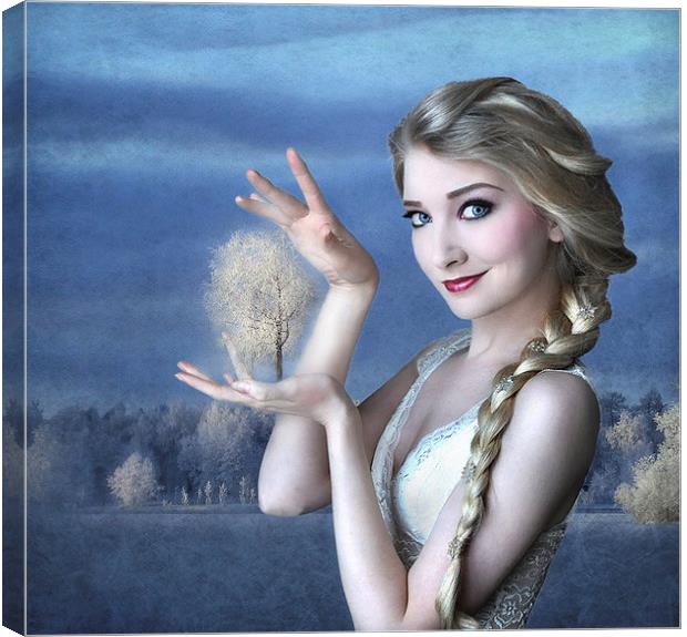 Simply Magic with Elsa Canvas Print by Debra Kelday