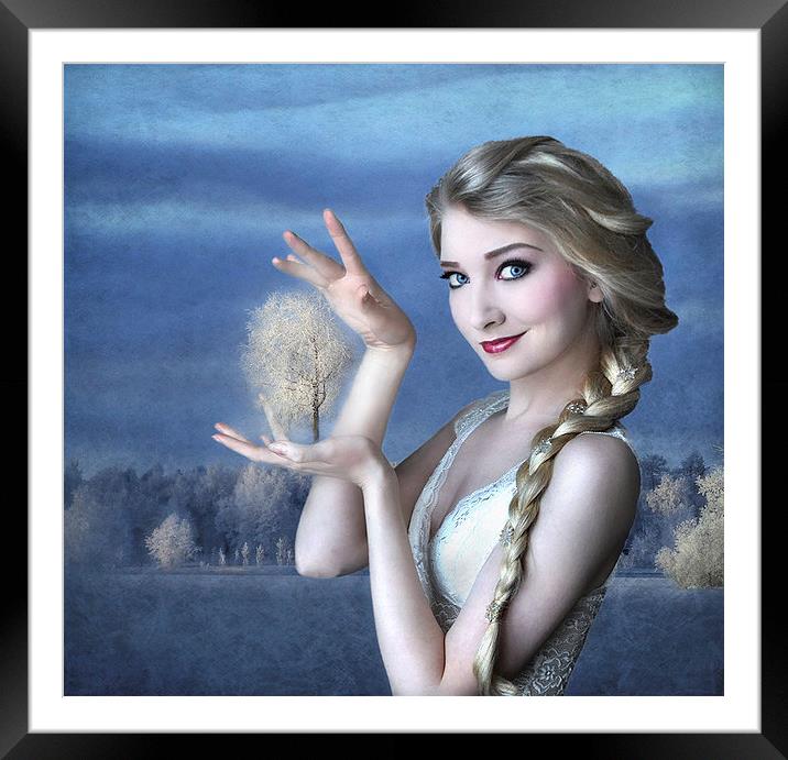 Simply Magic with Elsa Framed Mounted Print by Debra Kelday