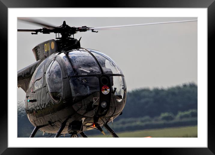 OH-6A Loach Framed Mounted Print by J Biggadike