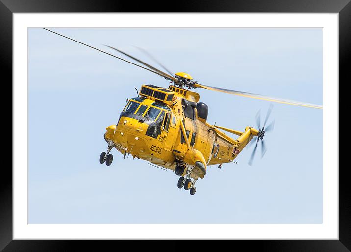 RAF Sea King SAR Framed Mounted Print by Oxon Images