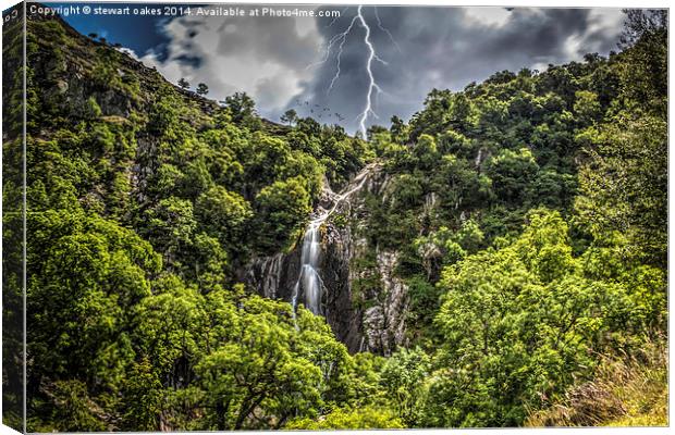 Path to Aber Falls 12 Canvas Print by stewart oakes