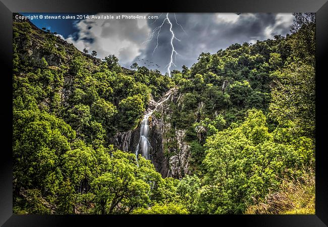 Path to Aber Falls 12 Framed Print by stewart oakes