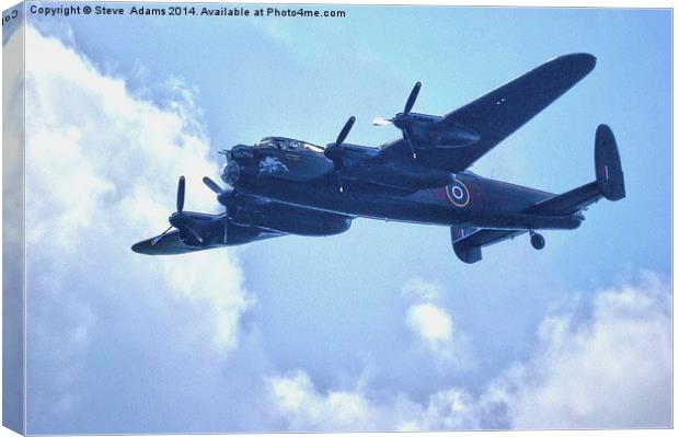 Lancaster Bomber Canvas Print by Steve Adams