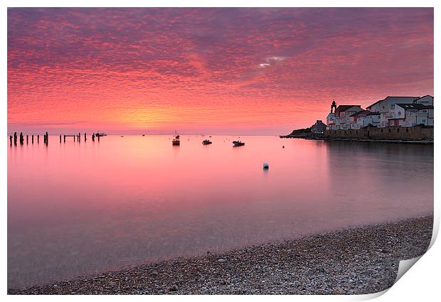 Swanage Sunrise Print by Andrew Bannister
