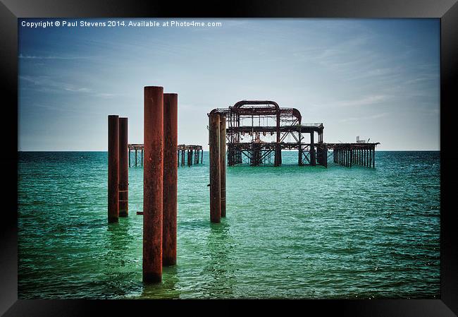 Brighton West Pier Framed Print by Paul Stevens