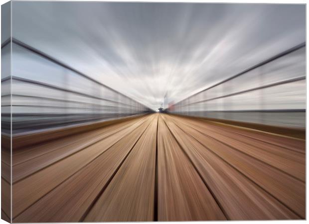 Southend Pier Abstract Canvas Print by Clive Eariss