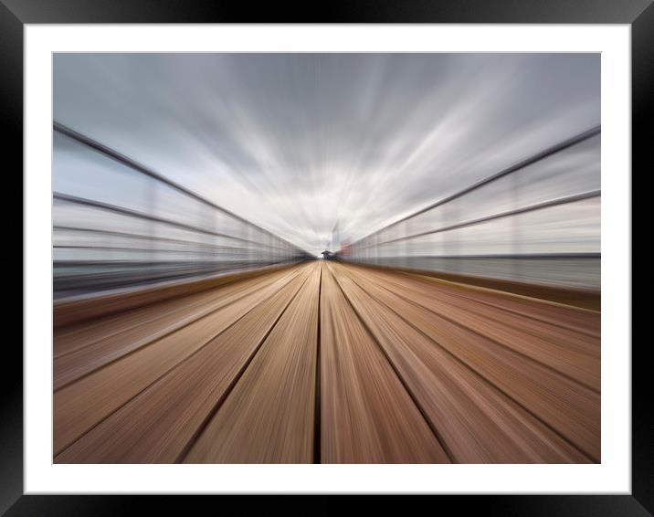 Southend Pier Abstract Framed Mounted Print by Clive Eariss