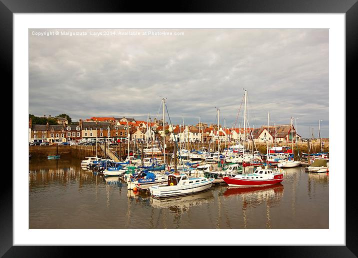 Anstruther, old fishing town in Scotland Framed Mounted Print by Malgorzata Larys