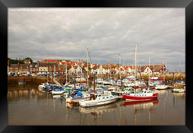 Anstruther, old fishing town in Scotland Framed Print by Malgorzata Larys